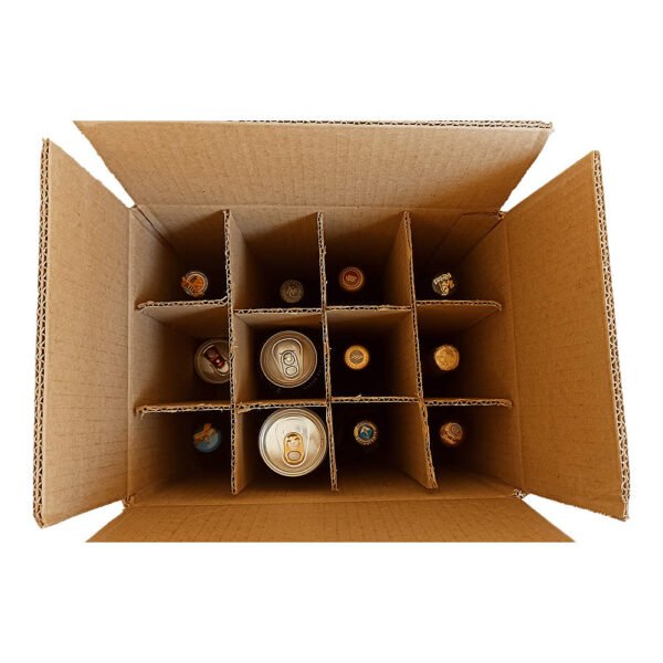 Cajas de cartón para cervezas, 12 botellas